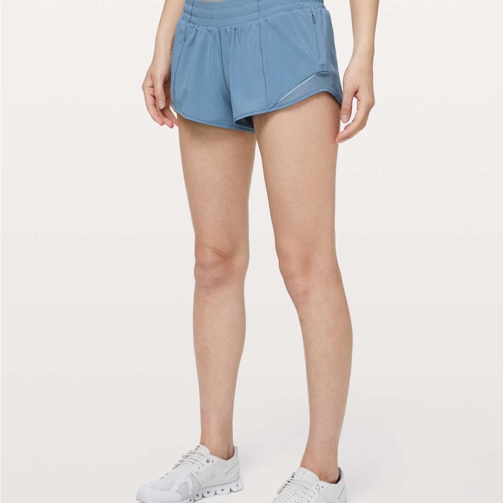 NWT Rare Lululemon Hotty Hot Short II *2.5" Size 2 In Utility Blue